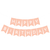 Banderines Happy Birthday Durazno Letra Blanca - comprar online
