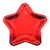 Platos en Forma de Estrella Metalizado Rojo - 6 unidades - comprar online