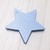 Etiquetas para colgar en forma de estrella - Azul Claro. Paquete x 12 unidades.