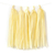 Pompones de flecos en papel seda amarillo pastel. 35 cms de largo. Paquete x 5 unidades