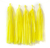 Pompones de flecos en papel seda amarillo. 35 cms de largo. Paquete x 5 unidades