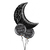 Globo Metalizado - Black Halloween Moon. 82 cms. - comprar online