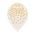 Globo R12 (28 cms) Cristal Mini Confetti Dorado. 6 Unidades - comprar online