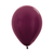 Globo R12 (28 cms) Vinotinto Metalizado. 6 Unidades.