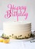 Topper para torta - Happy Birthday Fucsia en internet