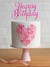 Topper para torta - Happy Birthday Fucsia - Ohlalá Celebraciones