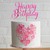 Topper para torta - Happy Birthday Fucsia - tienda online