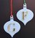 Ornamentos Blanco con Monograma en Dorado Espejo - comprar online