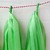 Pompones de Flecos en Papel Seda Verde Limón. 35 cms de largo. Paquete x 5 unidades - comprar online