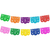 Banderines Papel Picado Tradicional Destello Floral. 10 Banderines.