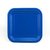 Platos Cuadrados de Cartón Azul Rey 19 cms. 8 unidades - comprar online