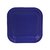 Platos Cuadrados de Cartón Azul Oscuro 19cms. 8 unidades - comprar online
