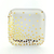 Platos Cuadrados 15 cms Confetti Dorado Metalizado. 8 Unidades - comprar online