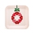 Platos Cuadrados Corona de Navidad 22 cms. 6 unidades - comprar online