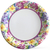 Platos Borde Floral Primavera. 26 cms - 8 unidades