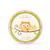 Platos Redondos de Cartón Sweet Baby Girl Owl. 18 cms - 8 unidades - comprar online