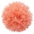 Pompones en Papel Seda Coral. Paquete x 3 unidades en 20, 25 y 35 cm. en internet