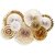 Set de Rosetones Dorados en Papel. 8 unidades - comprar online