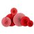 Set de Rosetones Rojos en Papel. 6 unidades - comprar online