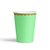 Vasos de Cartón Verde Pastel con Borde Dorado Mate. 8 unidades - comprar online