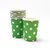 Vasos de Cartón Puntos Blancos sobre Verde Selva. 8 unidades - comprar online