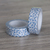 Washi Tape Fondo Blanco con Mini Anclas Azules