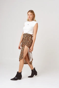 Falda Max Leopard yellow