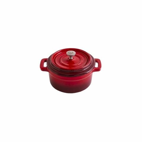 Erminda® Mini Olla Hierro Esmaltado - Rojo Velvet Ø 10cm (E90001R)