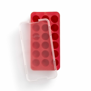 Lékué® Cubetera con tapa Redonda Roja (LBHRD-RO)