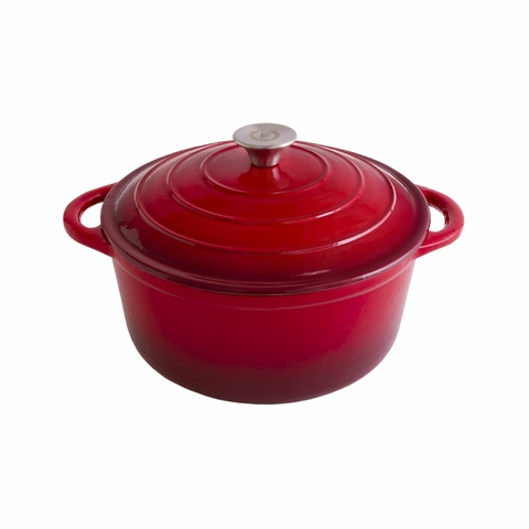 Erminda® Olla Hierro Esmaltado - Rojo Velvet Ø 26cm (E84001R)