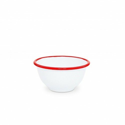 Nonfork® Enamelware Vintage Classic Bowl 14x7 Cm B/R (N832021R)