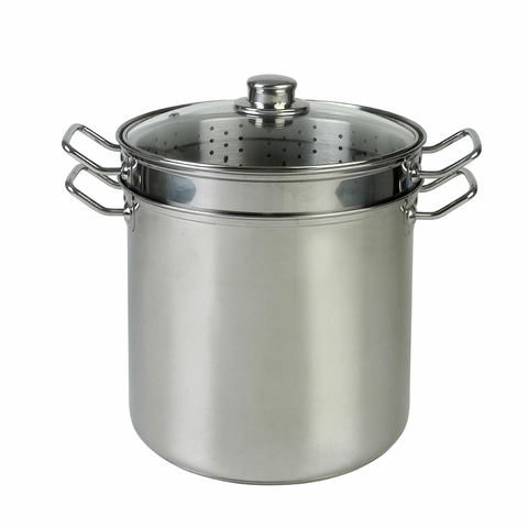 Olla Pasta Acero 12L 4 pz. (AX4412)