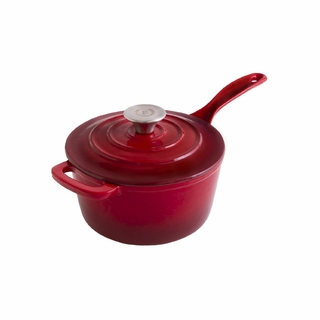 Erminda® Olla Salsera Hierro Esmaltado - Rojo Velvet Ø 19.5cm (E87001R)