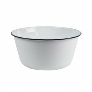 Nonfork® Enamelware Vintage Classic Bowl Recto 22x11 Cm B/N (N832051N)