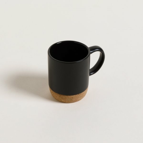 Mug Net Black Base De Corcho 190 Ml (0510392) - comprar online
