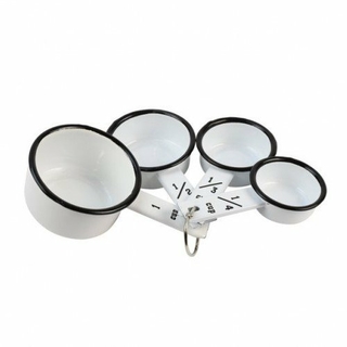 Nonfork® Enamelware Vintage Classic Set Cucharas Meddoras B/N (N839121N)