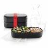 Lékué® Lunchbox To Go Black Lunchera Doble (LLBX-NE) - comprar online