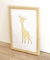 Cuadros Jirafa Baby Papercut Amarillo - comprar online