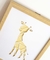 Cuadros Jirafa Baby Papercut Amarillo en internet