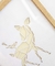 Cuadros Ciervo Baby Papercut Amarillo Crema en internet
