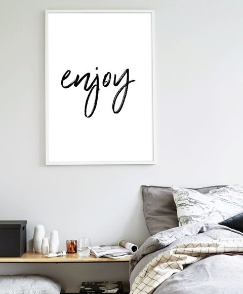 Cuadro Enjoy - Blanco