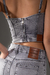 BUSTIER ROUXURIE X ROCKJEANS GRIS - comprar online