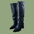 Bota Agnes cuero negro - comprar online