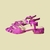 Sandalia Sol cuero fucsia - comprar online