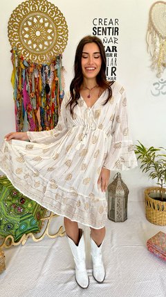 VC Boho LUREX MANGAS TAJ BLANCO