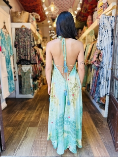 Vestido Algodón Bordado con Espejitos - Shanti Hippie Chic