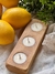 Set x3 velas de soja en fusta de madera (Almendras)