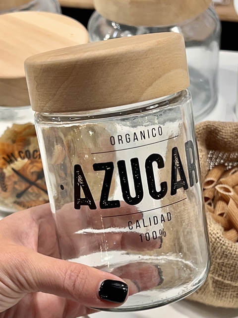 Frasco Azúcar Madera