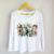 Imagen de Remera Eugenia ML /Flores con mariposa