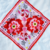 Pañuelo Flores rojas/Mediano - Haya Paz
